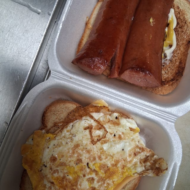 Smoked Sausage, Egg, Cheese.