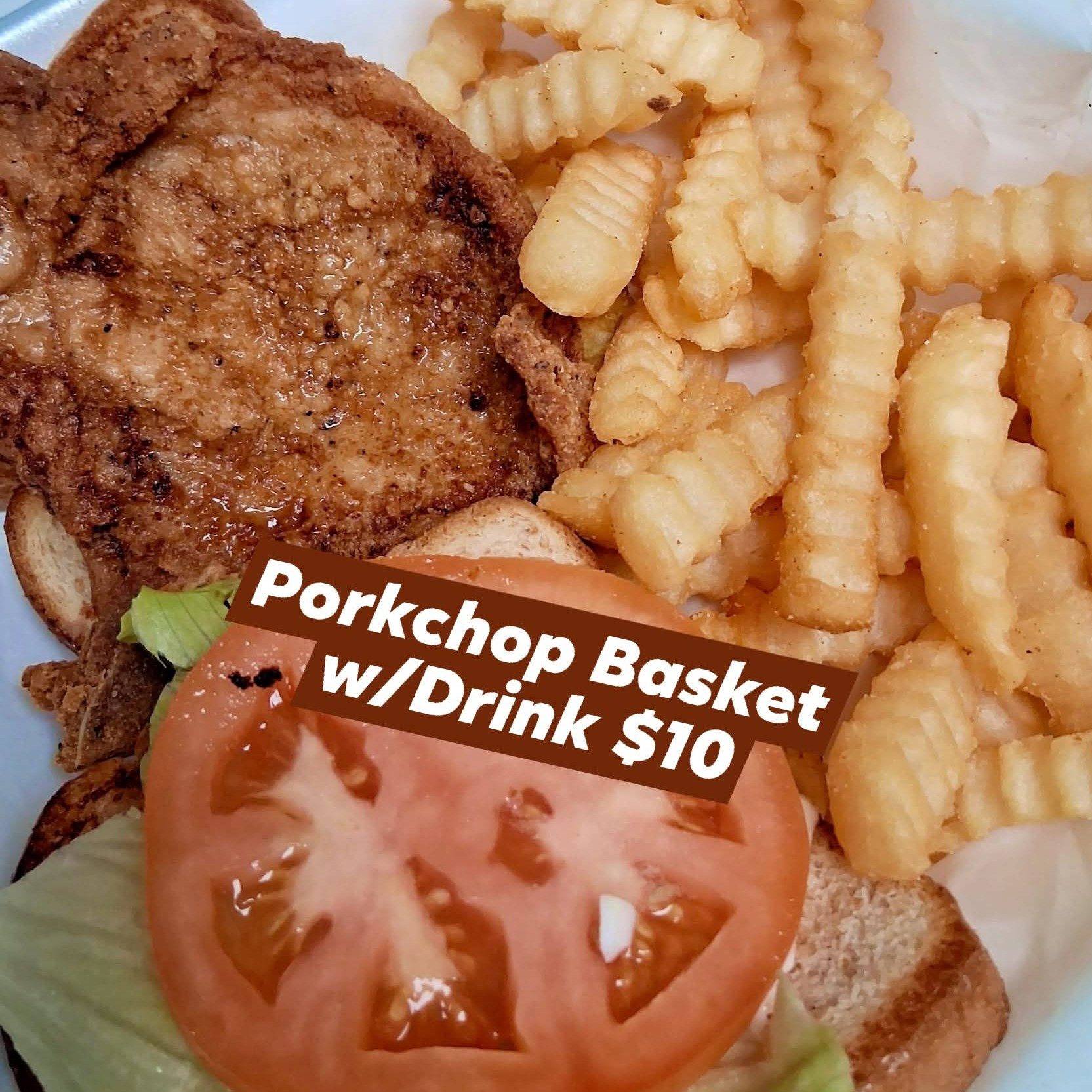 Porkchop Sandwich Basket.