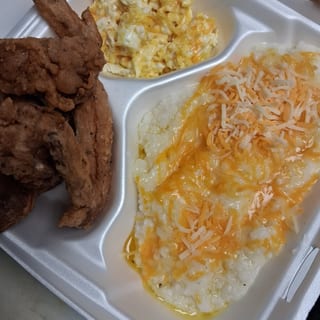 3 Wing With Grits Or Homemade Potatoes